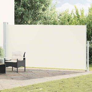 Zatahovací boční markýza 180 x 514 cm krémová 313406