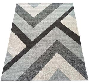 Kobercový ráj Kusový koberec Ladon 04 Geometrický šedý Rozměr: 120x170 cm