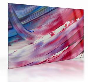 Skleněný obraz - růžovomodré barvy (70x50 cm)