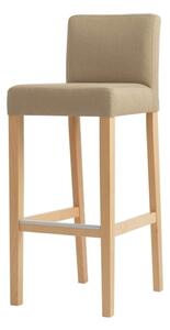 Béžová barová židle s přírodními nohami CustomForm Wilton