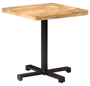 Bistro stůl čtvercový 70 x 70 x 75 cm hrubé mangovníkové dřevo