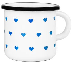 Hrnek Zulu Cup Mini Heart Barva: bílá/modrá