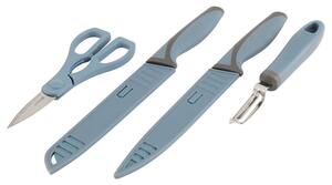 Sada nožů Outwell Chena Knife Set Peeler Scissor Barva: modrá/šedá