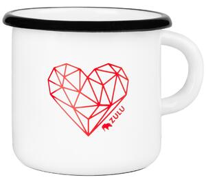 Hrnek Zulu Cup Heart Barva: bílá/červená