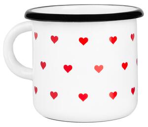 Hrnek Zulu Cup Mini Heart Barva: bílá/červená