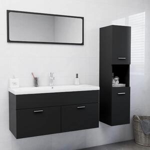Set koupelnového nábytku šedý dřevotříska
