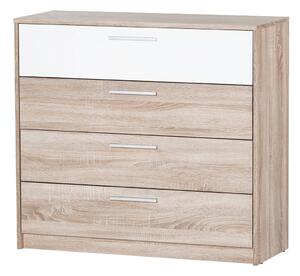 Szynaka Komoda Milo 06 98 cm dub sonoma/bílá