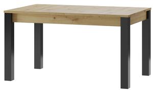 Szynaka Rozkládací jídelní stůl Lucas II 40 140/210 cm dub Artisan/černý