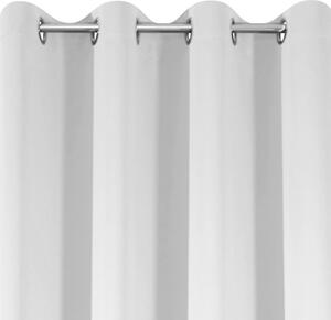 Eurofirany Zatemňovací závěs na kroužcích LOGAN bílé barvy 135x250 cm