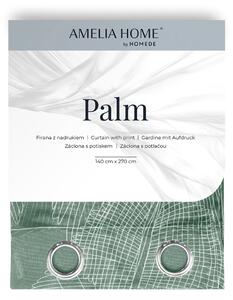Závěs AmeliaHome Palm I zelený