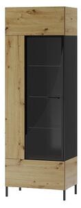 Szynaka Vitrína Lucas II 10 65 cm dub Artisan/černá