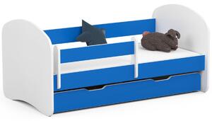 Ak furniture Dětská postel SMILE 140x70 cm modrá