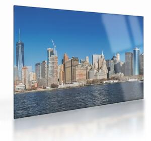 Skleněný obraz - Manhattan v New Yorku (70x50 cm)