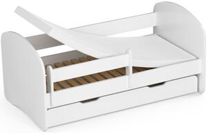 Ak furniture Dětská postel SMILE 140x70 cm bílá