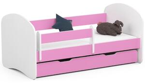 Avord Dětská postel SMILE 140x70 cm růžová