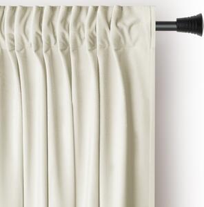 Krémový sametový dimout závěs 140x245 cm Pleat – Restilo