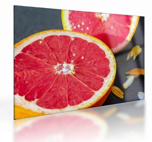 Skleněný obraz rozkrojených grapefruitů (70x50 cm)
