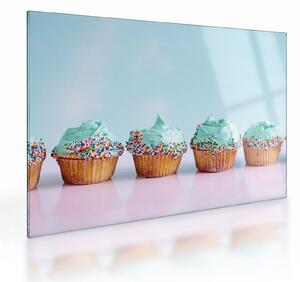 Skleněný obraz cupckes (70x50 cm)