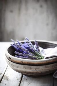 Fotografie Lavender In Bowl, Treechild, (26.7 x 40 cm)