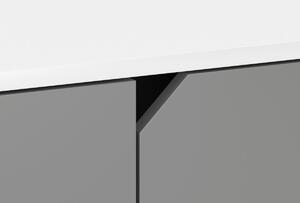 Vivaldi Konferenční stolek Tokio bílý mat/šedý mat