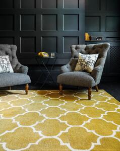 Žlutý koberec Swans Ogee Ochre Rozměry: 120x170 cm