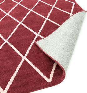 Červený koberec Swans Diamond Berry Rozměry: 80x150 cm
