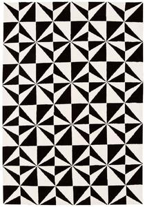 Černý koberec Fugali Mosaic Mono Rozměry: 100x150 cm