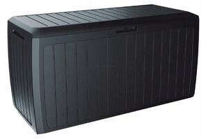 Zahradní úložný box plast 290 l černý