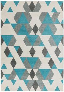 Modrý koberec Dickinson Pyramid Blue Rozměry: 200x290 cm