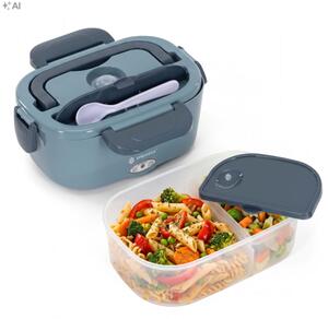 Ohřívací box na jídlo 1,5 l SPRINGOS KI0204 modrý