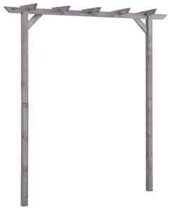 Zahradní pergola šedá 200 x 40 x 205 cm impregnovaná borovice 313567