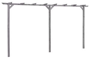 Zahradní pergola šedá 400 x 40 x 205 cm impregnovaná borovice 313568