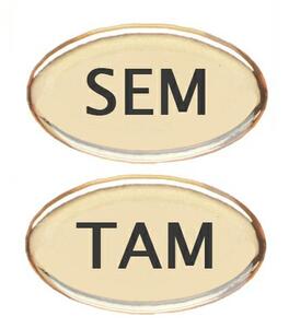 ZST Znak SEM - TAM pár - zlato