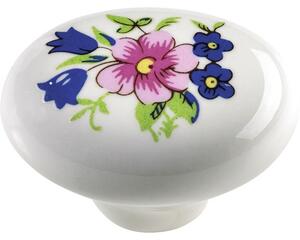 Nábytková knopka Amix GP007/W01 Povrch : porcelán bílý | Vesaky-uchytky.cz