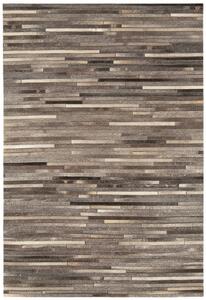 Hnědý koberec Peppers Dark Grey Stripe Rozměry: 160x230 cm