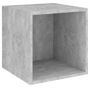 Nástěnná skříňka betonově šedá 37 x 37 x 37 cm dřevotříska