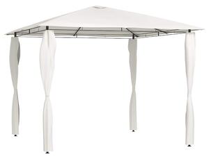Altán s krytými sloupky 3 x 3 x 2,6 m krémový 160 g/m² 313605
