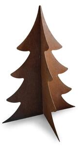 Kovová zahradní dekorace Stromek 3D střední 90 cm corten