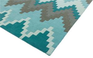 Modrý koberec Blondie Cuzzo Teal Rozměry: 80x150 cm