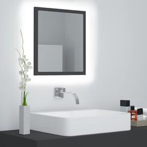 LED koupelnové zrcadlo šedé 40 x 8,5 x 37 cm akrylové