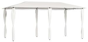 Altán s krytými sloupky 2,98 x 5,3 x 2,59 m krémový 160 g/m² 313617