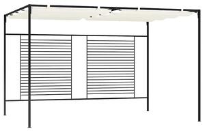 Altán se zatahovací střechou 3 x 4 x 2,3 m krémový 180 g/m² 313623