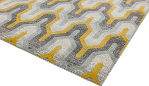 Žlutý koberec Dinamo Geo Yellow Rozměry: 200x290 cm