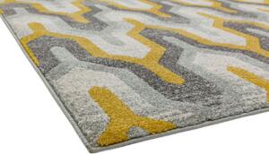 Žlutý koberec Dinamo Geo Yellow Rozměry: 120x170 cm