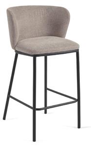 Světle hnědá barová židle (výška sedáku 65 cm) Ciselia – Kave Home
