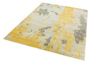 Žlutý koberec Dinamo Abstract Ochre Rozměry: 160x230 cm