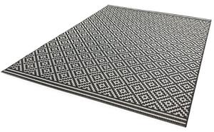 Černý koberec Granton Diamond Mono Rozměry: 80x150 cm