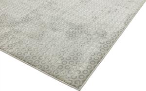 Šedý koberec Ston Rings Rozměry: 80x150 cm