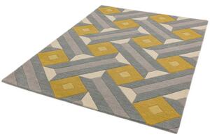 Žlutý koberec Jigsaw Motif Rozměry: 200x290 cm
