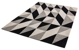 Černý koberec Jigsaw Flag Grey Rozměry: 120x170 cm